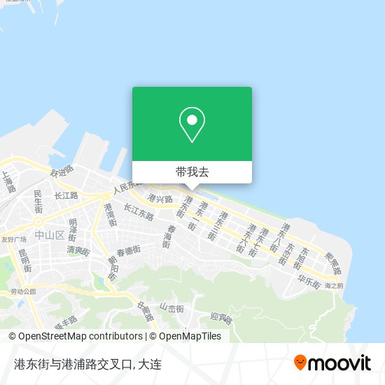 港东街与港浦路交叉口地图