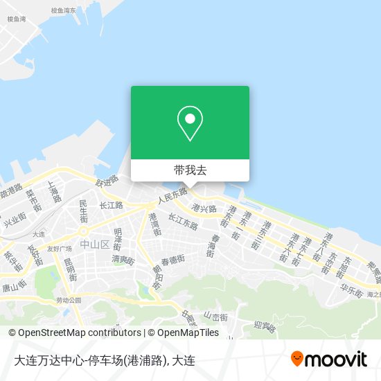 大连万达中心-停车场(港浦路)地图