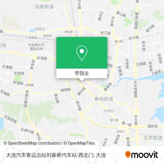 大连汽车客运总站刘家桥汽车站-西北门地图