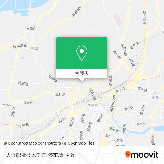 大连职业技术学院-停车场地图
