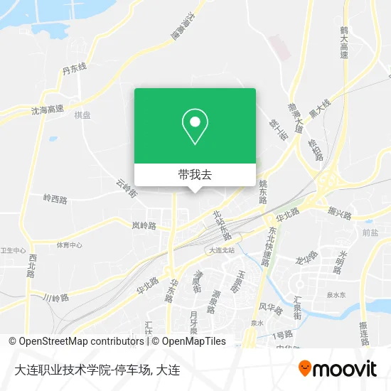 大连职业技术学院-停车场地图