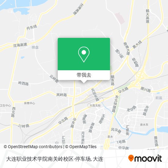 大连职业技术学院南关岭校区-停车场地图