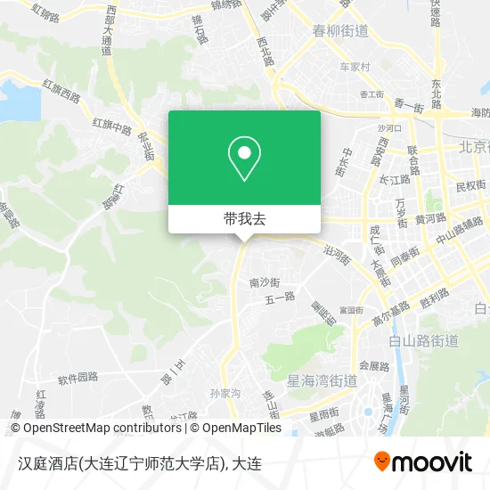 汉庭酒店(大连辽宁师范大学店)地图