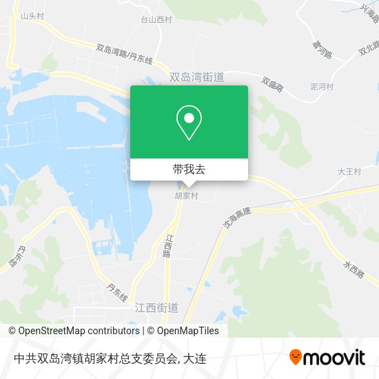 中共双岛湾镇胡家村总支委员会地图