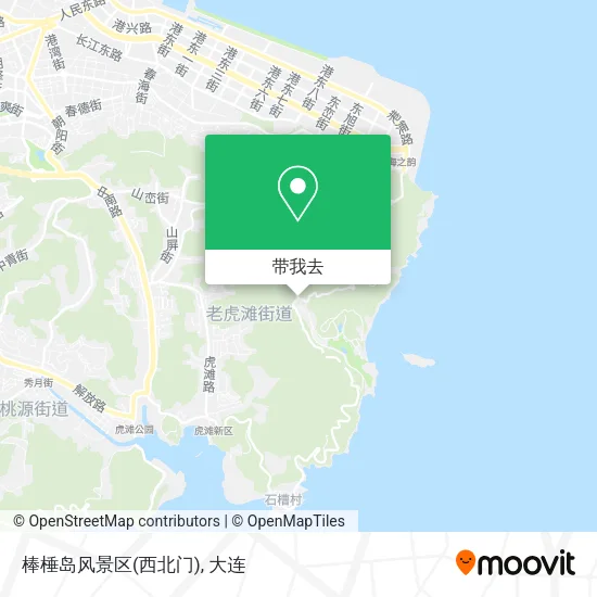 棒棰岛风景区(西北门)地图