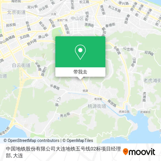 中国地铁股份有限公司大连地铁五号线02标项目经理部地图