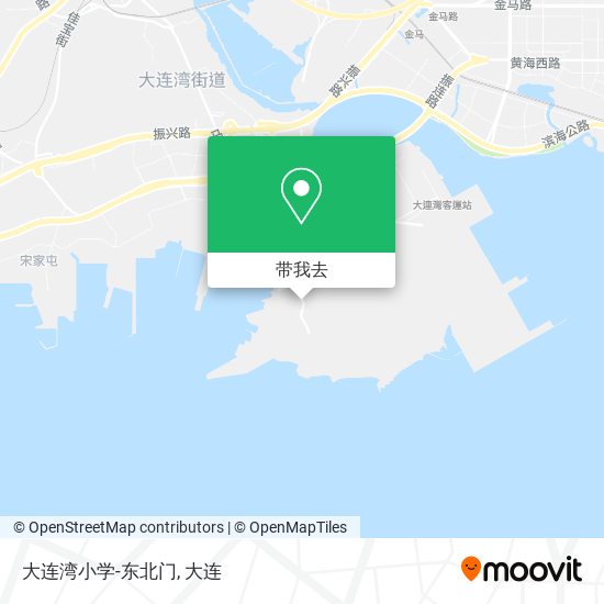 大连湾小学-东北门地图