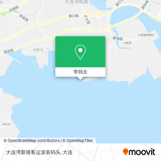 大连湾新港客运滚装码头地图