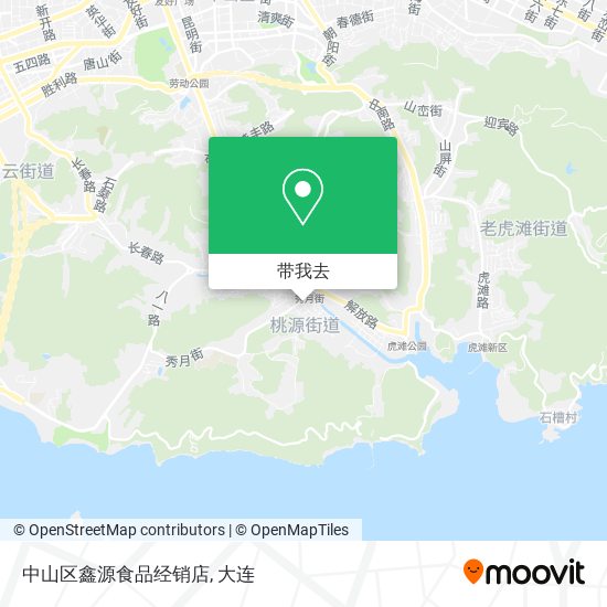 中山区鑫源食品经销店地图