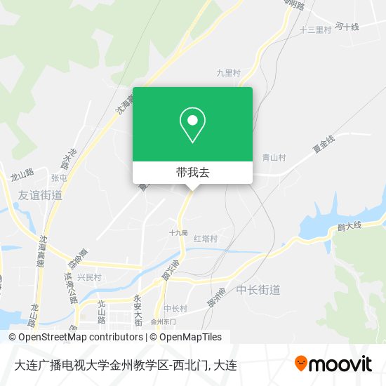 大连广播电视大学金州教学区-西北门地图