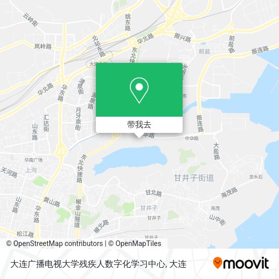 大连广播电视大学残疾人数字化学习中心地图