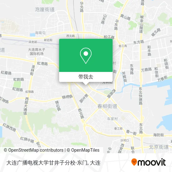 大连广播电视大学甘井子分校-东门地图