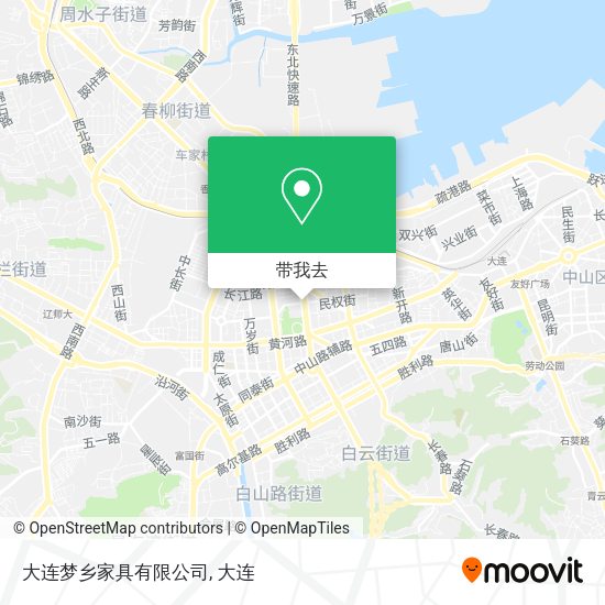 大连梦乡家具有限公司地图