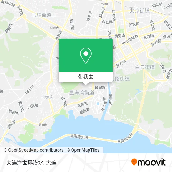 大连海世界潜水地图