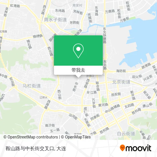 鞍山路与中长街交叉口地图