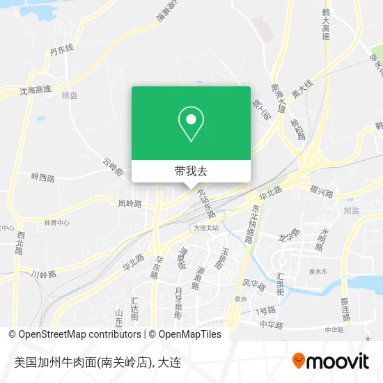 美国加州牛肉面(南关岭店)地图