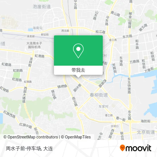 周水子前-停车场地图