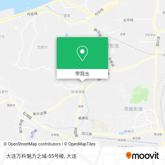 大连万科魅力之城-55号楼地图