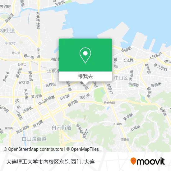 大连理工大学市内校区东院-西门地图