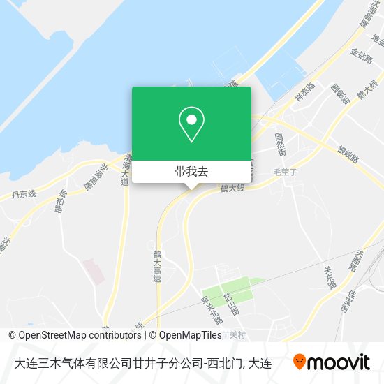 大连三木气体有限公司甘井子分公司-西北门地图