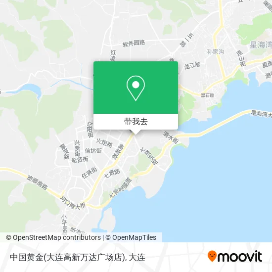 中国黄金(大连高新万达广场店)地图