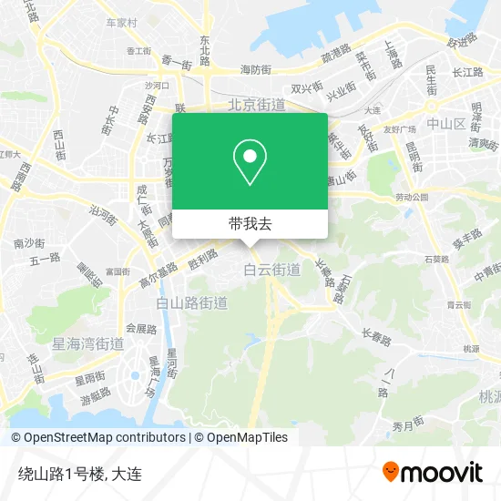 绕山路1号楼地图