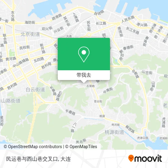 民运巷与西山巷交叉口地图