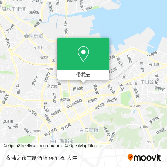 夜蒲之夜主题酒店-停车场地图