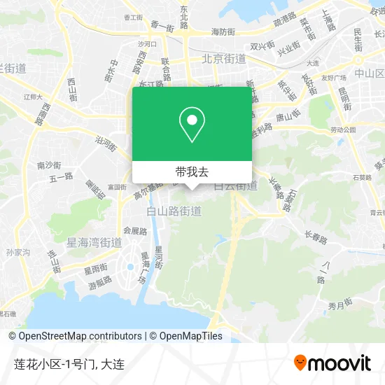 莲花小区-1号门地图