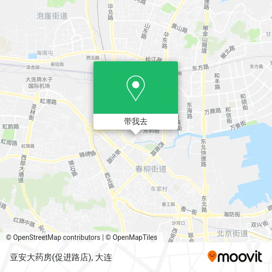 亚安大药房(促进路店)地图