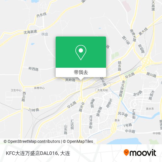 KFC大连万盛店DAL016地图