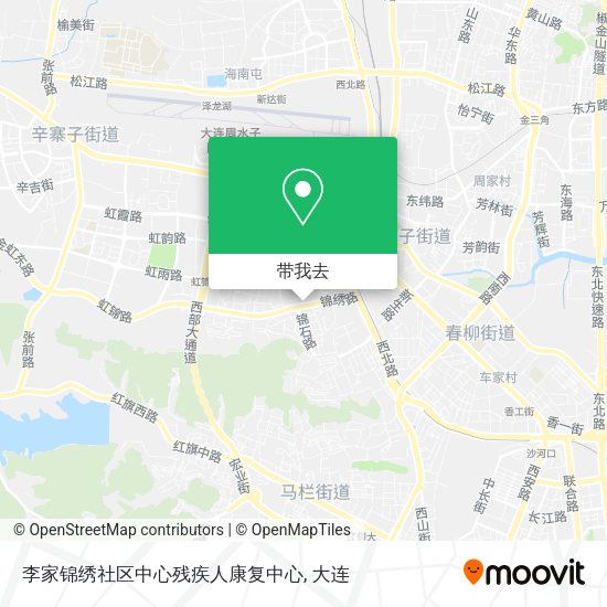 李家锦绣社区中心残疾人康复中心地图