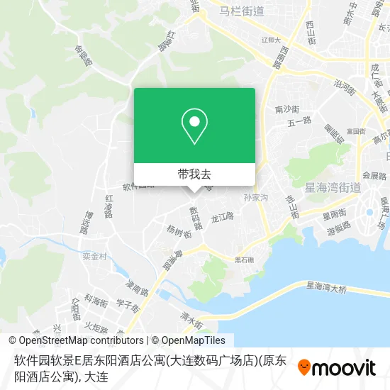 软件园软景E居东阳酒店公寓(大连数码广场店)(原东阳酒店公寓)地图
