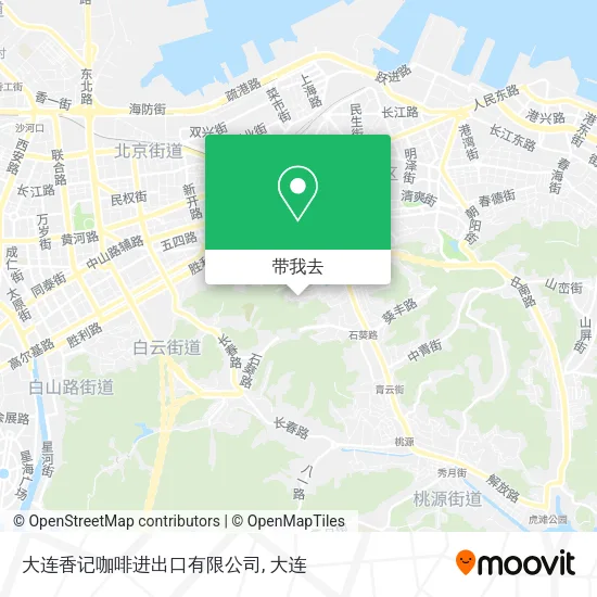 大连香记咖啡进出口有限公司地图