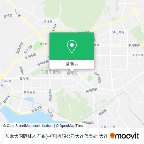 加拿大国际林木产品(中国)有限公司大连代表处地图