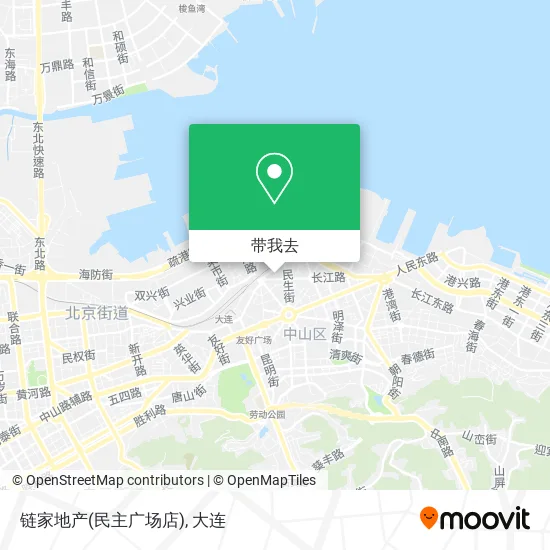 链家地产(民主广场店)地图