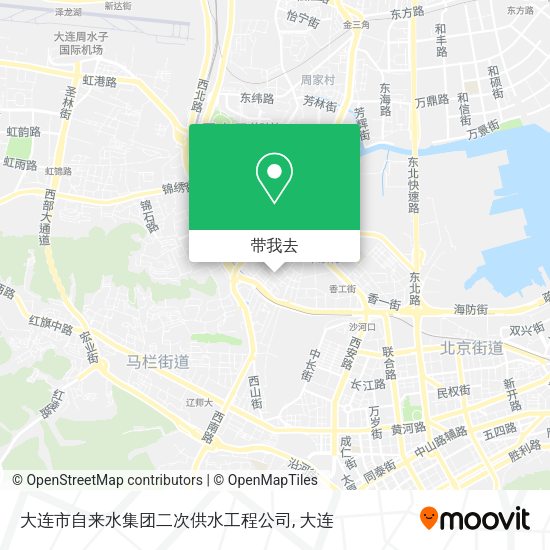 大连市自来水集团二次供水工程公司地图