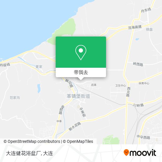 大连健花浴盆厂地图