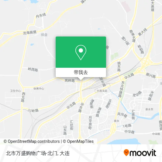 北市万盛购物广场-北门地图