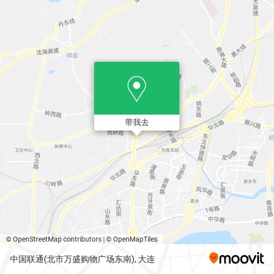 中国联通(北市万盛购物广场东南)地图