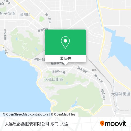 大连恩必鑫服装有限公司-东门地图