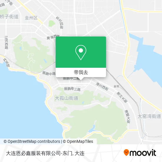 大连恩必鑫服装有限公司-东门地图