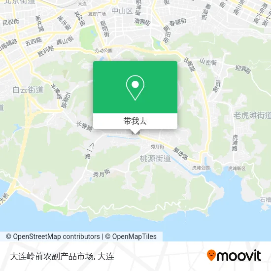 大连岭前农副产品市场地图