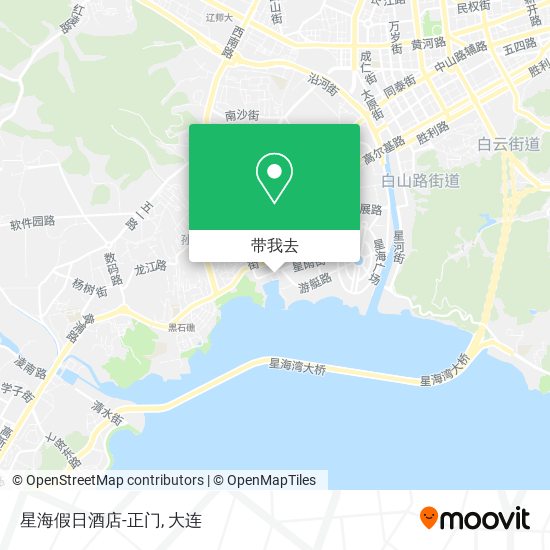 星海假日酒店-正门地图