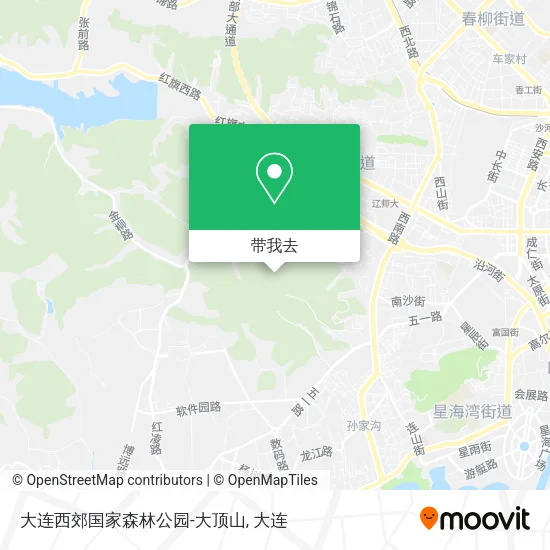大连西郊国家森林公园-大顶山地图