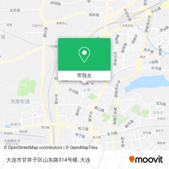 大连市甘井子区山东路314号楼地图
