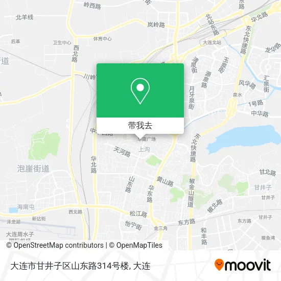 大连市甘井子区山东路314号楼地图