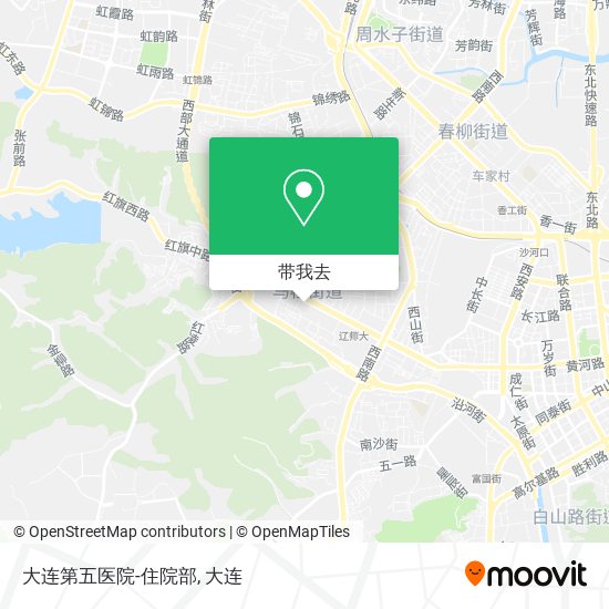 大连第五医院-住院部地图
