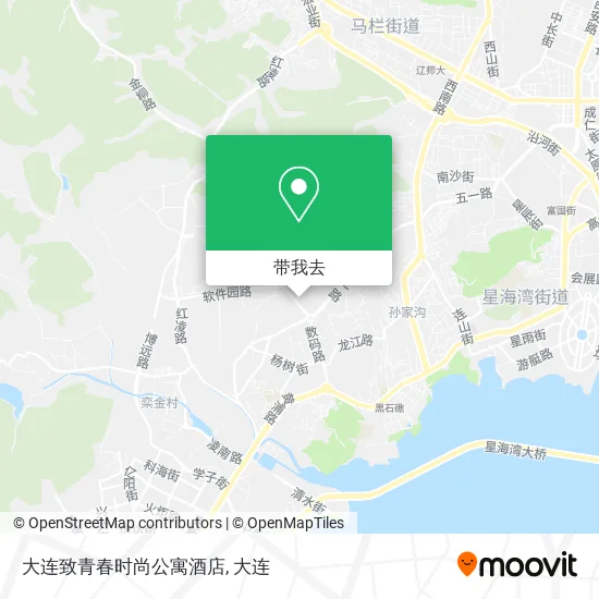 大连致青春时尚公寓酒店地图