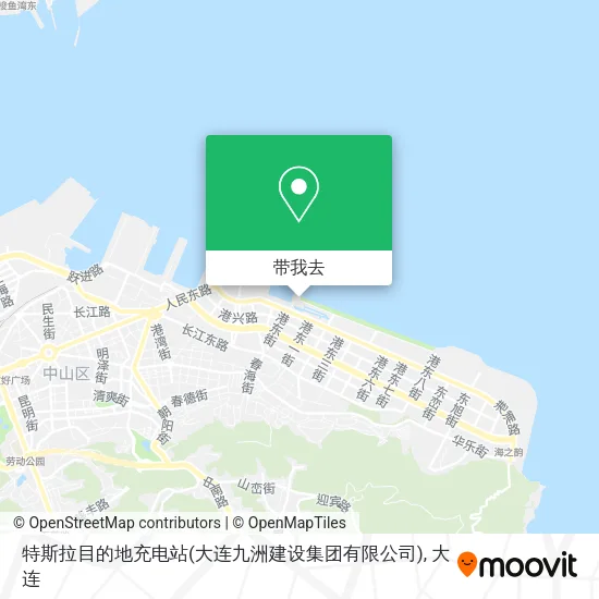 特斯拉目的地充电站(大连九洲建设集团有限公司)地图